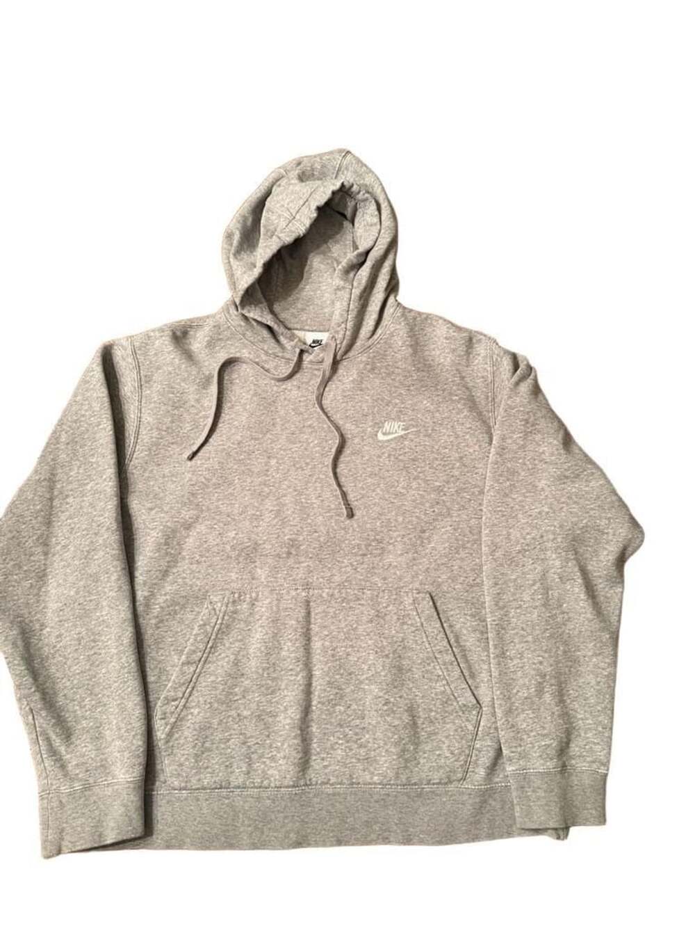 Nike Club Fleece Pullover Hoodie Size M Gray Heather h1529